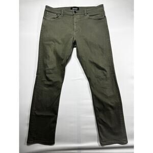 Revtown Decade Denim Men's Sharp Straight Green Denim Jeans - Size 38x32 (40x32)